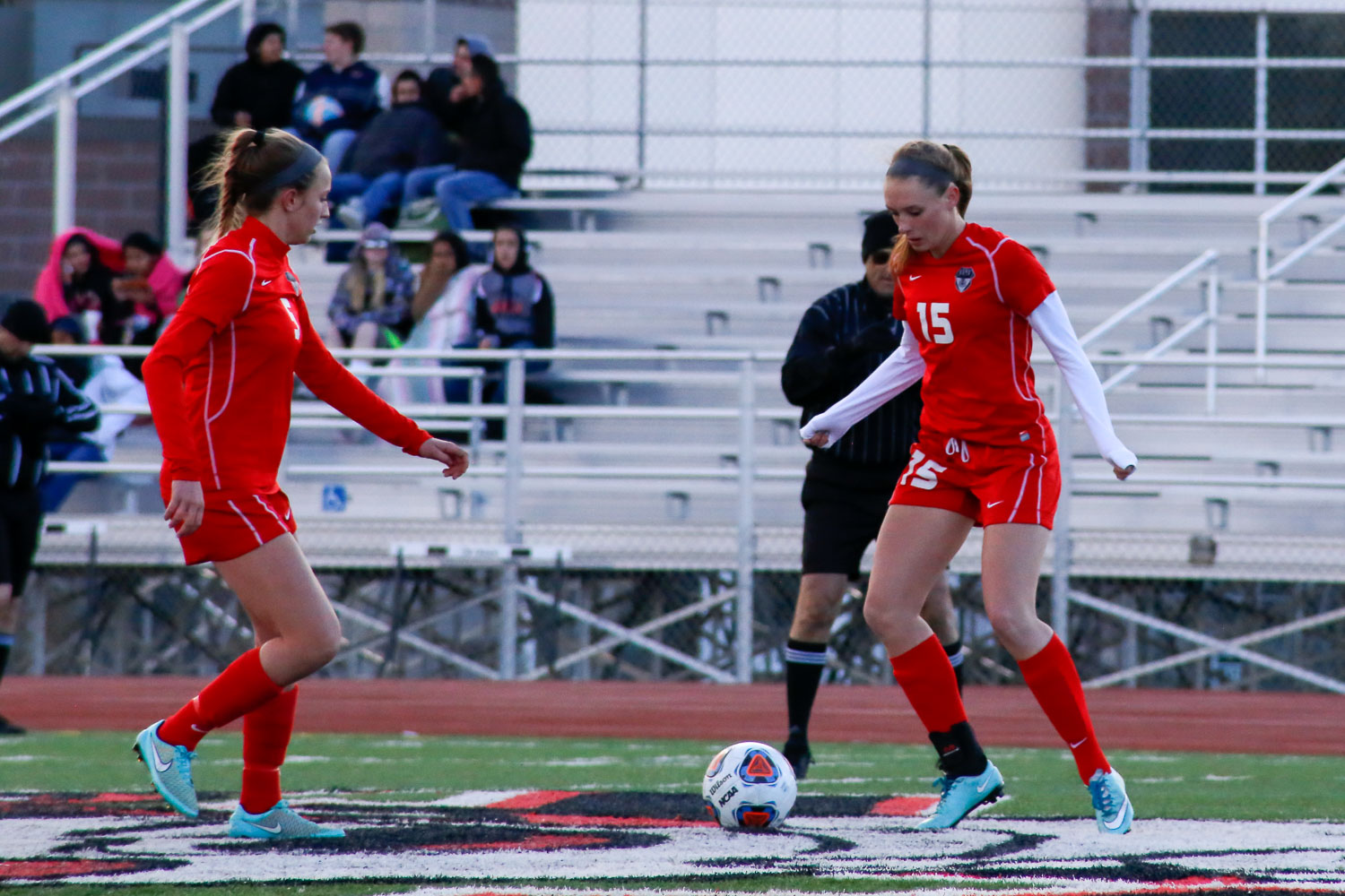 Steamboat's Brooke Buchanan and Delaney Moon in Eagle Valley